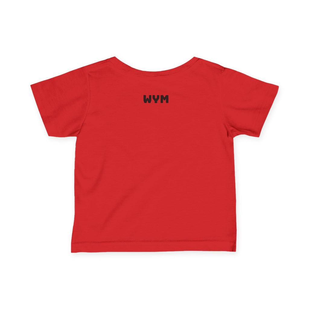 Infant Tee "Built Different" – Baby Graphic Shirt with Crown Design