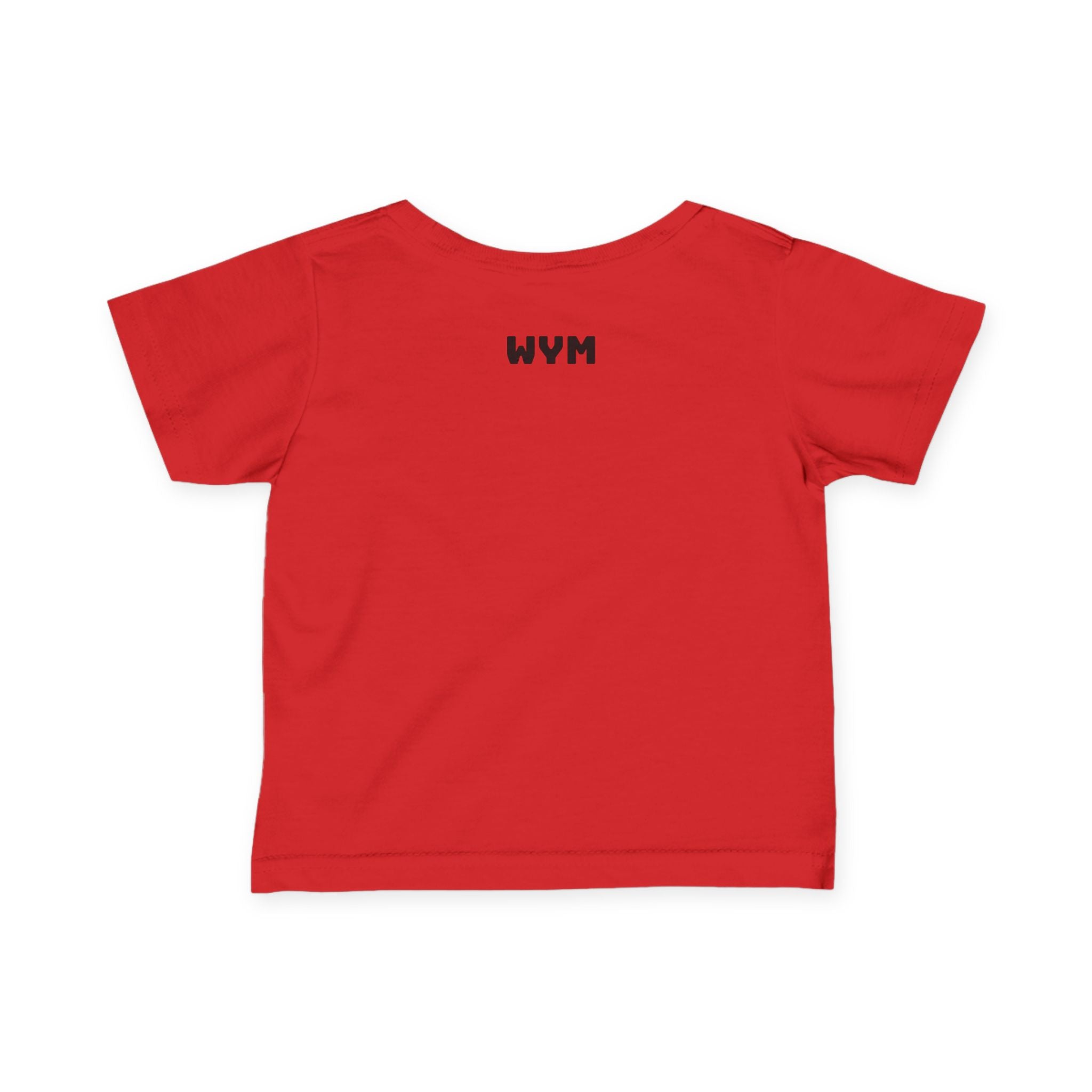 Infant Tee "Built Different" – Baby Graphic Shirt with Crown Design